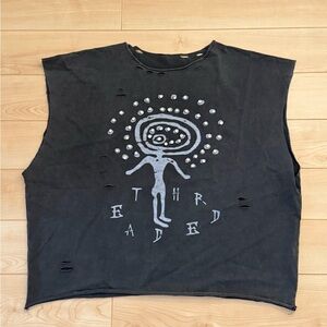 Threaded vision tank top